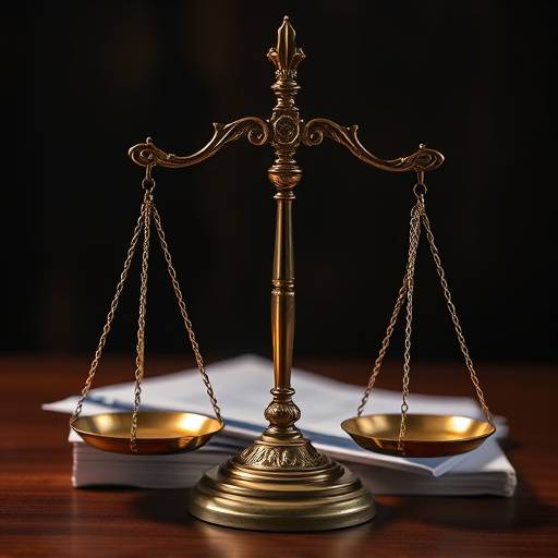 Scales of justice symbolizing legal agreements and terms of service.